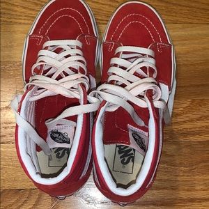 Red Hightop Vans